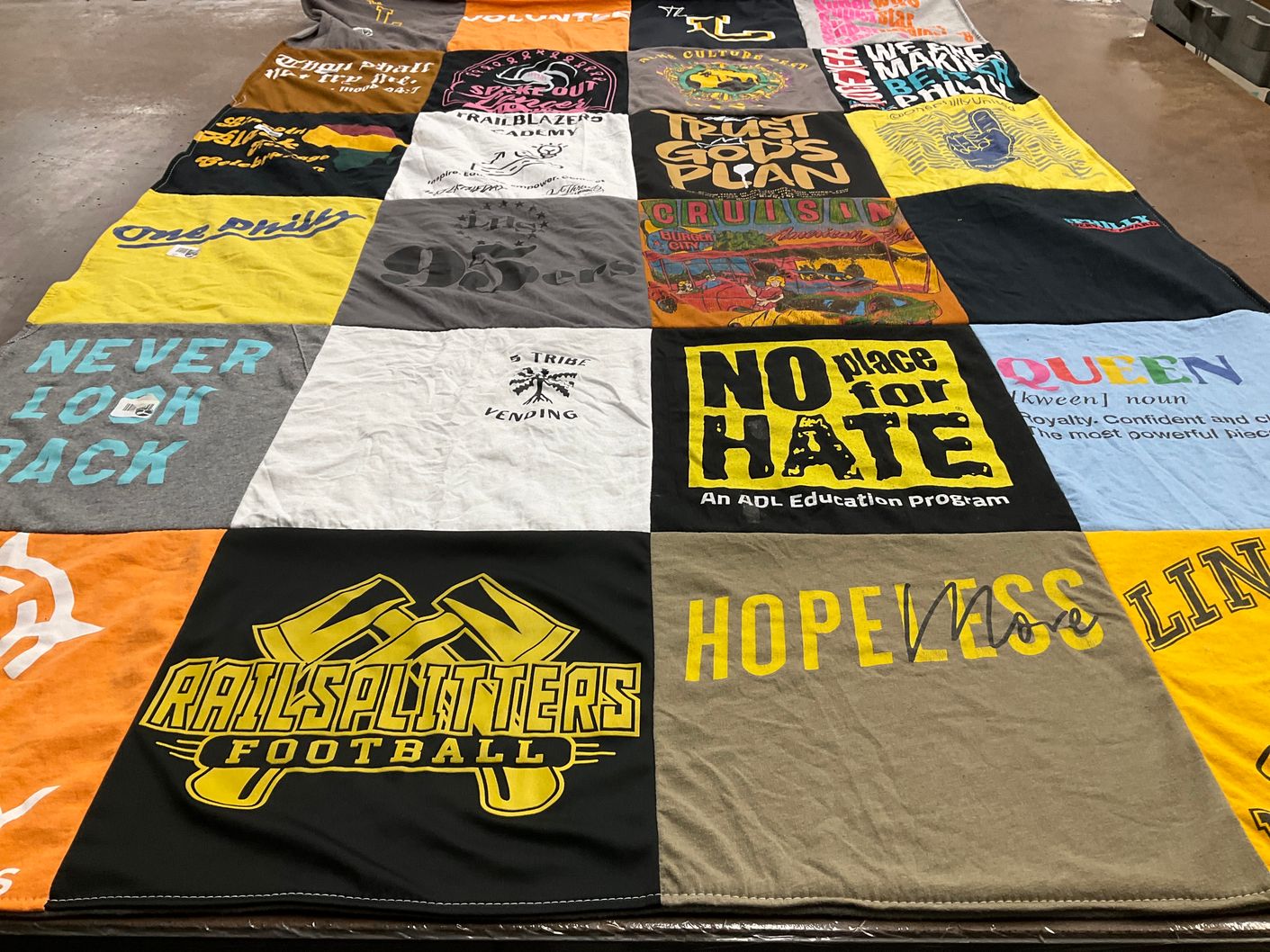 T-shirt quilt by Jessica from PA