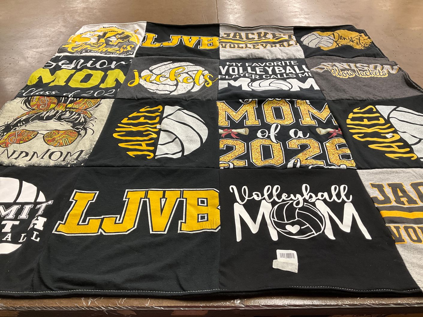 T-shirt quilt featuring lamit volleyball by Angela from TX