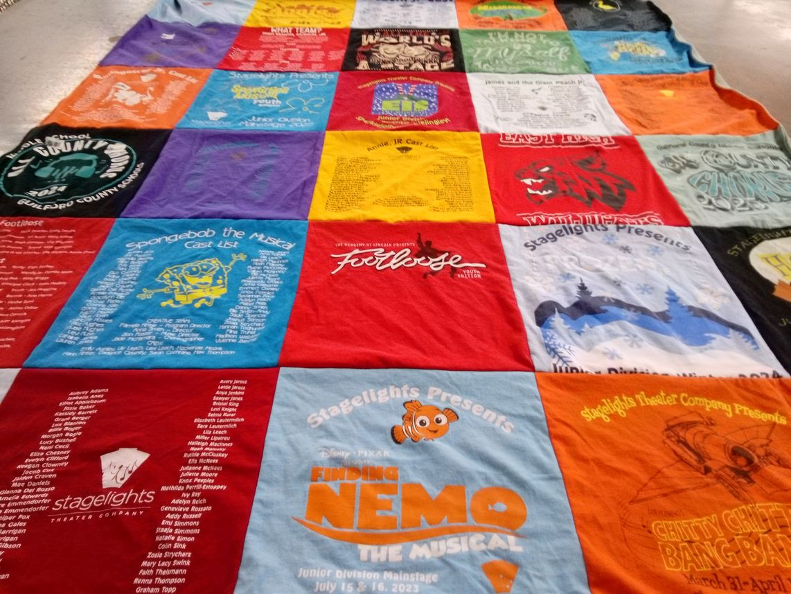 T-shirt quilt featuring east high school wildcats by Shannon from NC
