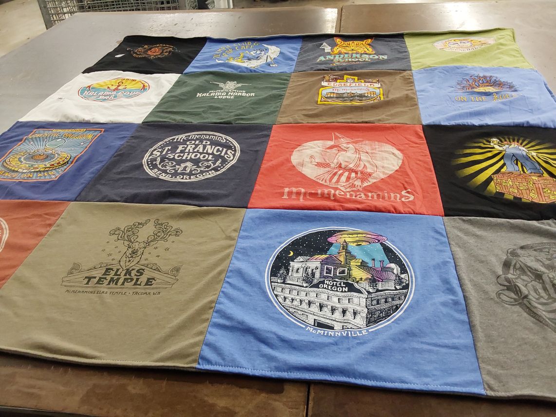 T-shirt quilt from st. francis school, bend oregon by Amy from OR