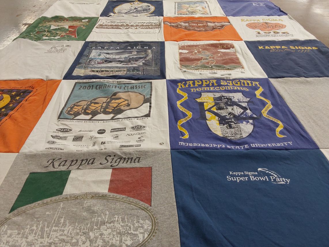 T-shirt quilt from mississippi state university by Ashley from AL