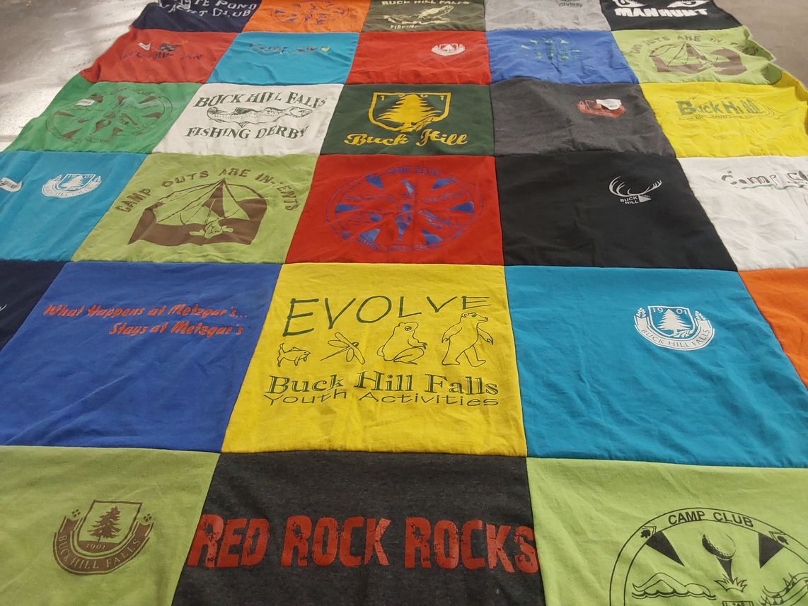 T-shirt quilt from buck hill falls youth activities by Chrissy from PA