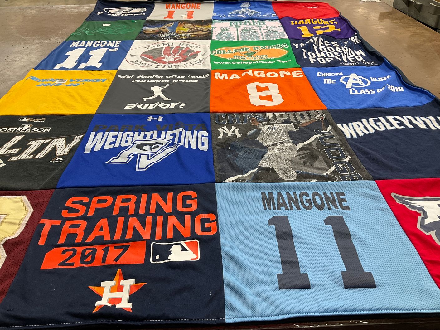 T-shirt quilt featuring houston astros by Kristy from FL