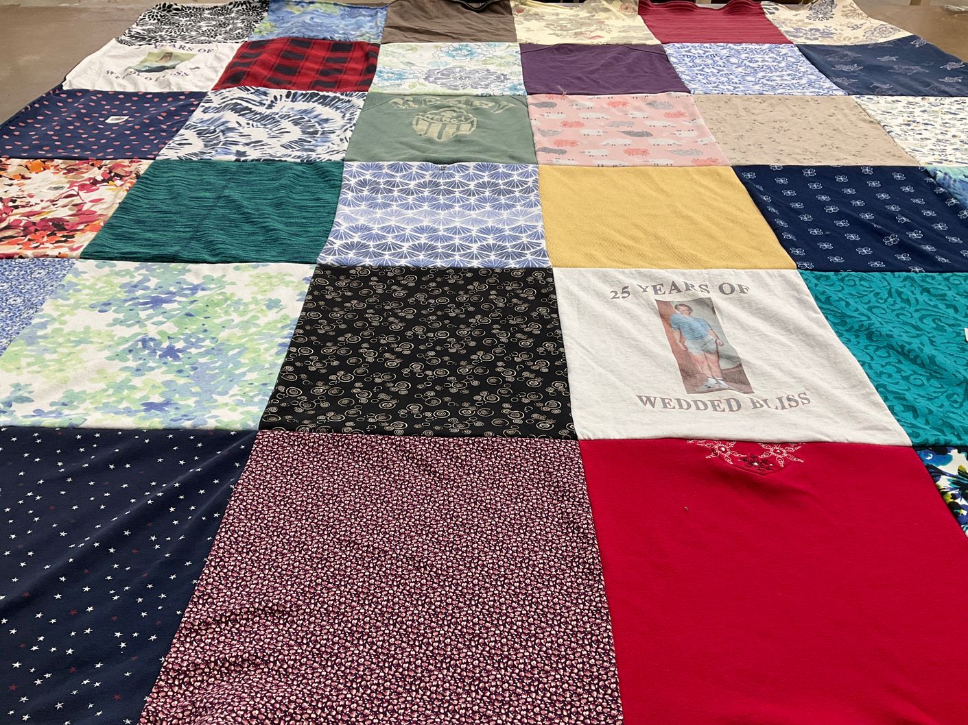 T-shirt quilt by Trudy from WI