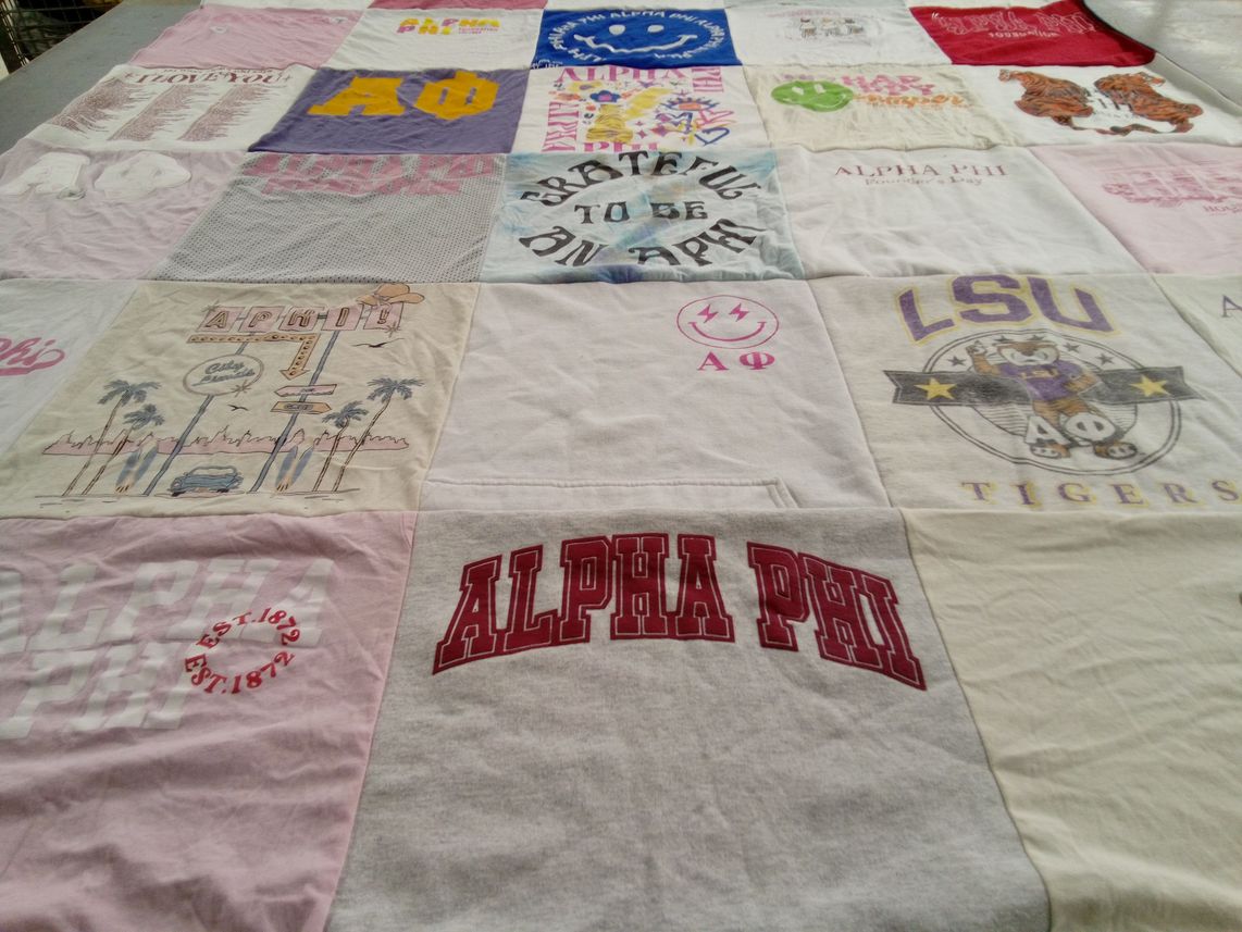 T-shirt quilt from louisiana state university by Shannon from LA
