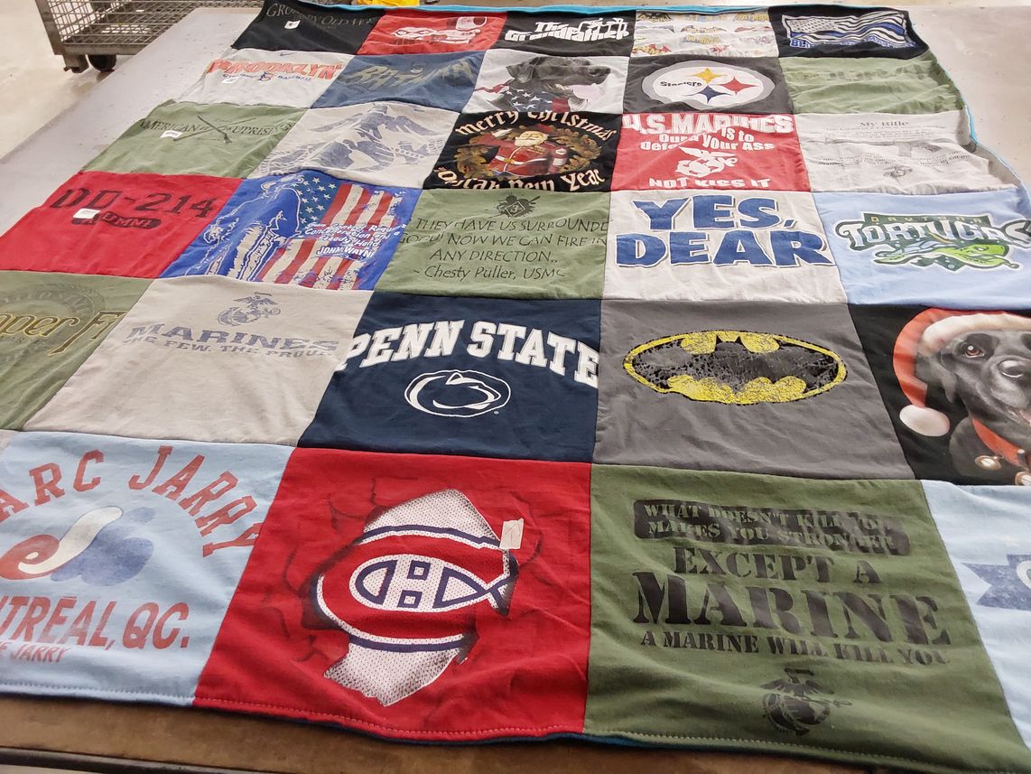T-shirt quilt featuring montreal canadiens by Robin from FL