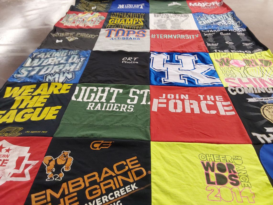 T-shirt quilt from university of kentucky by Courtney from OH