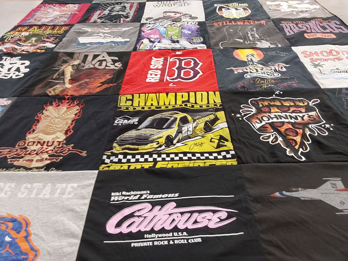 T-shirt quilt featuring boston red sox by Michael from WA