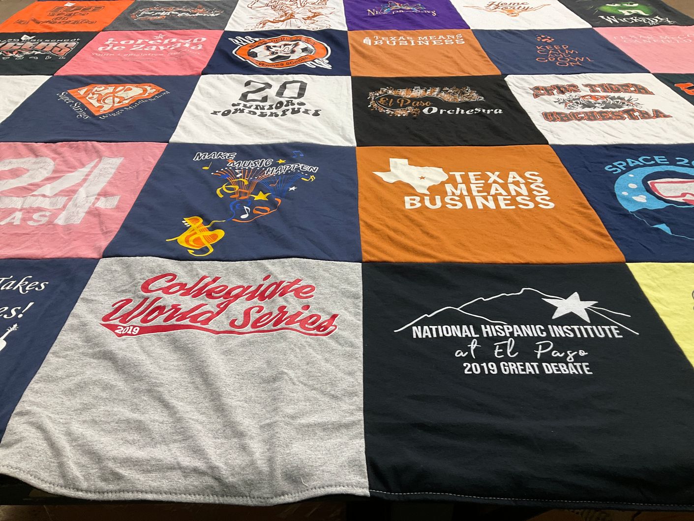 T-shirt quilt from el paso orchestra by Paulina from IN