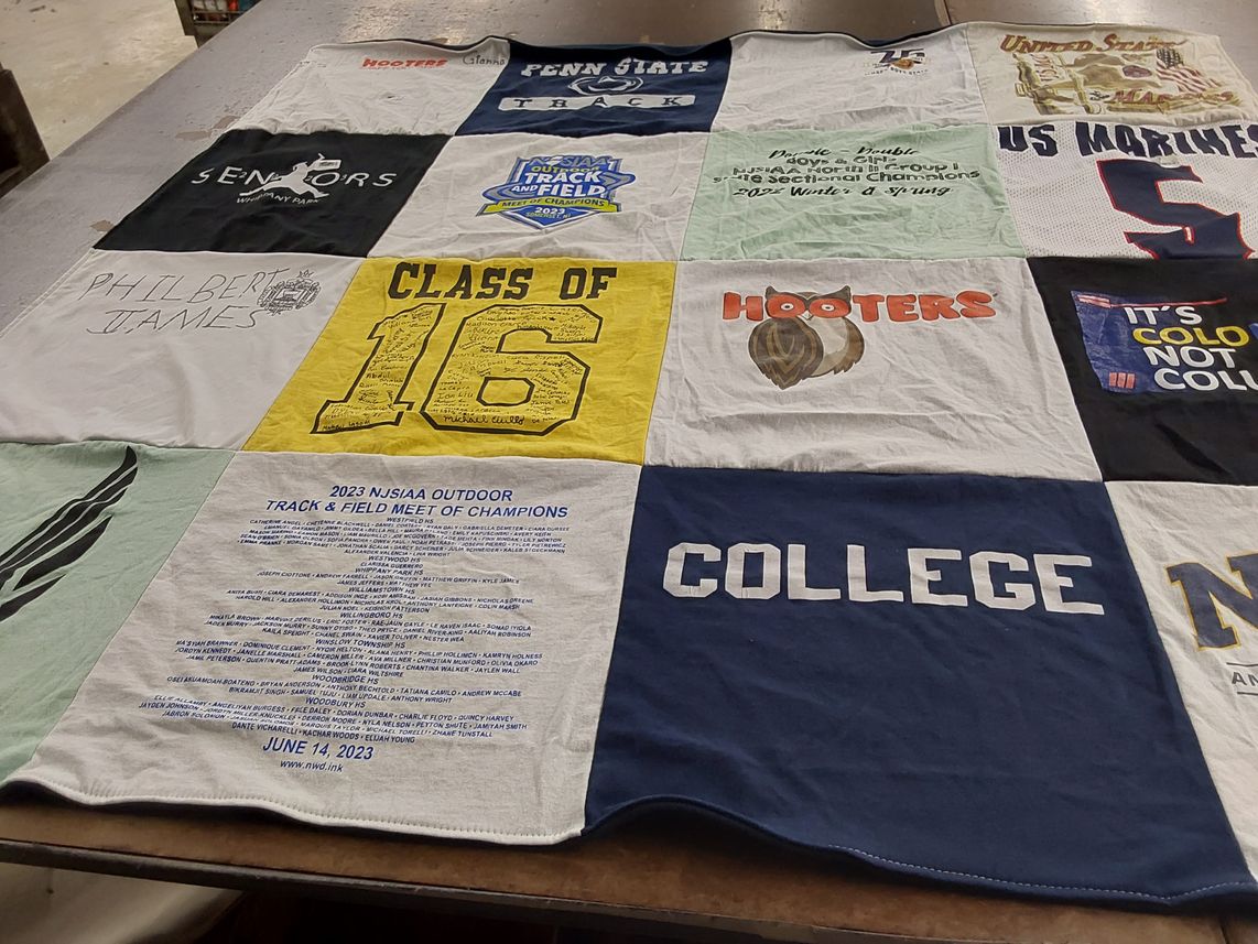 T-shirt quilt from penn state university by Barbara from NY