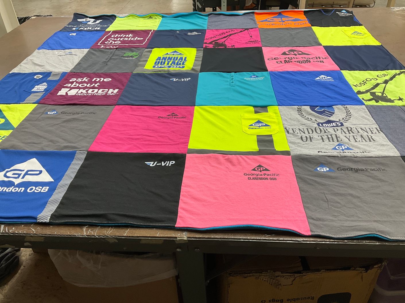 T-shirt quilt by Rebekah from TX