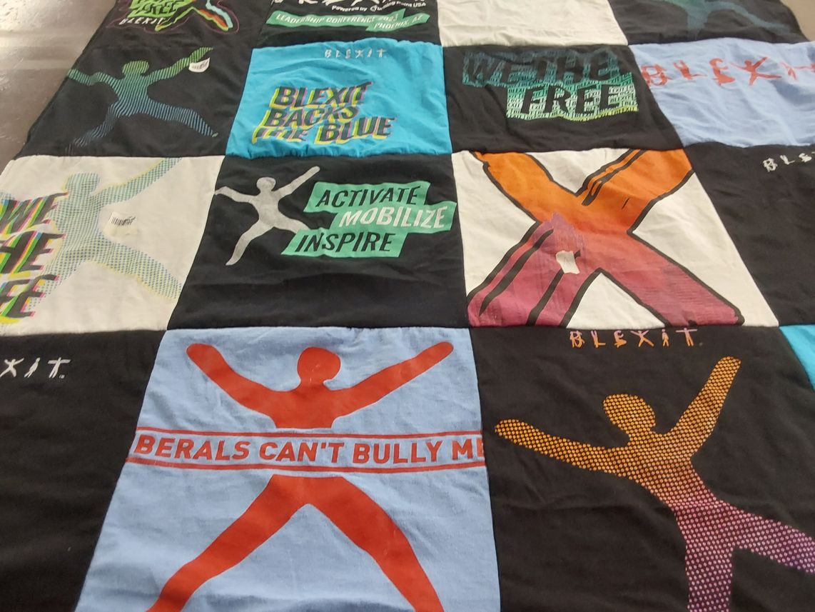 T-shirt quilt by Elizabeth from FL