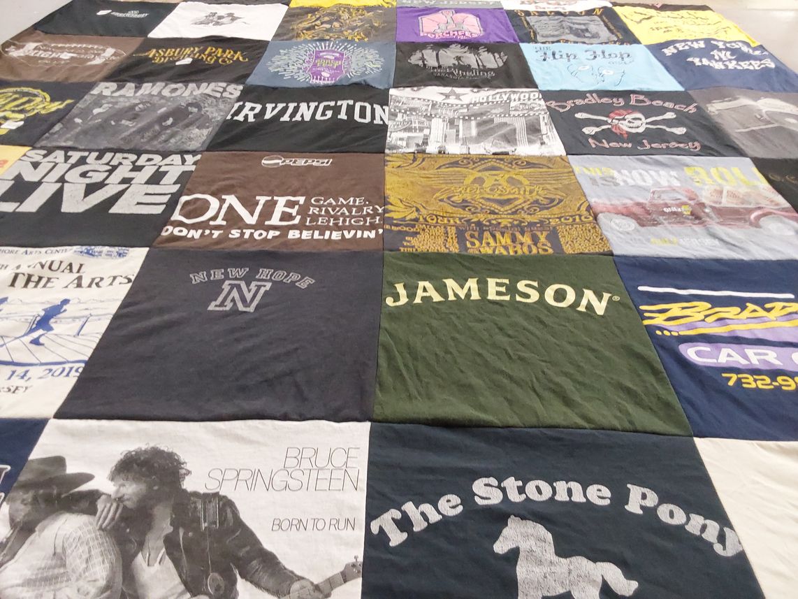 T-shirt quilt from lehigh university, new hope academy by Patti from NJ