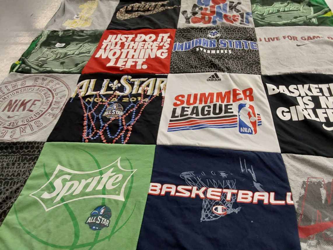 T-shirt quilt from indiana state university by Dylan from CO