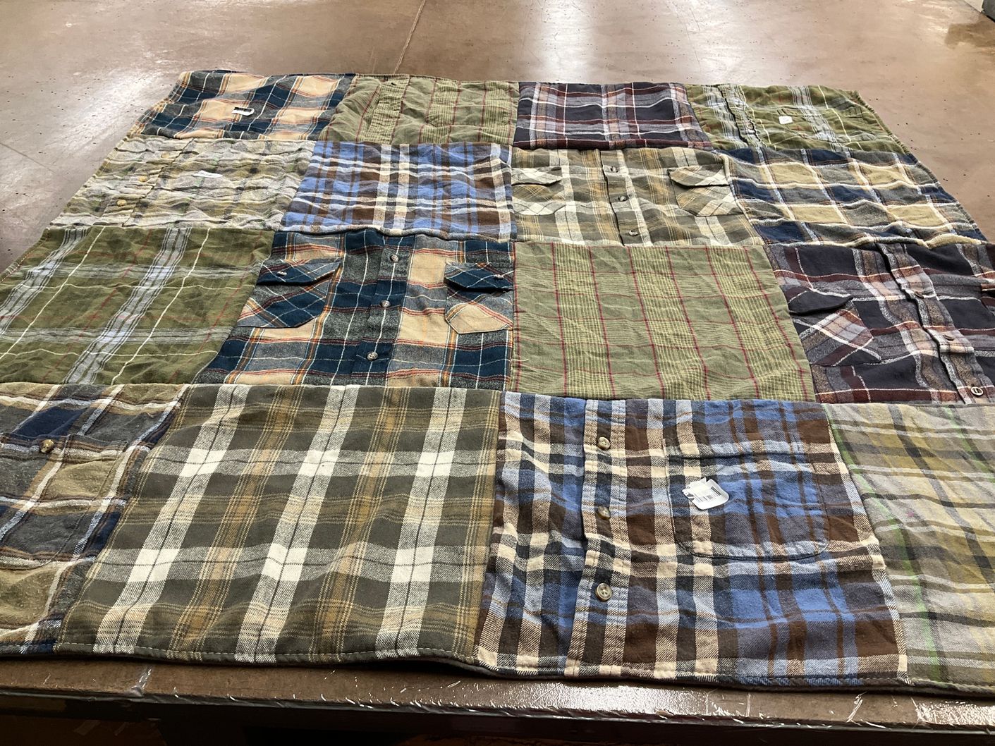 T-shirt quilt with quilting themes by cristina from IL