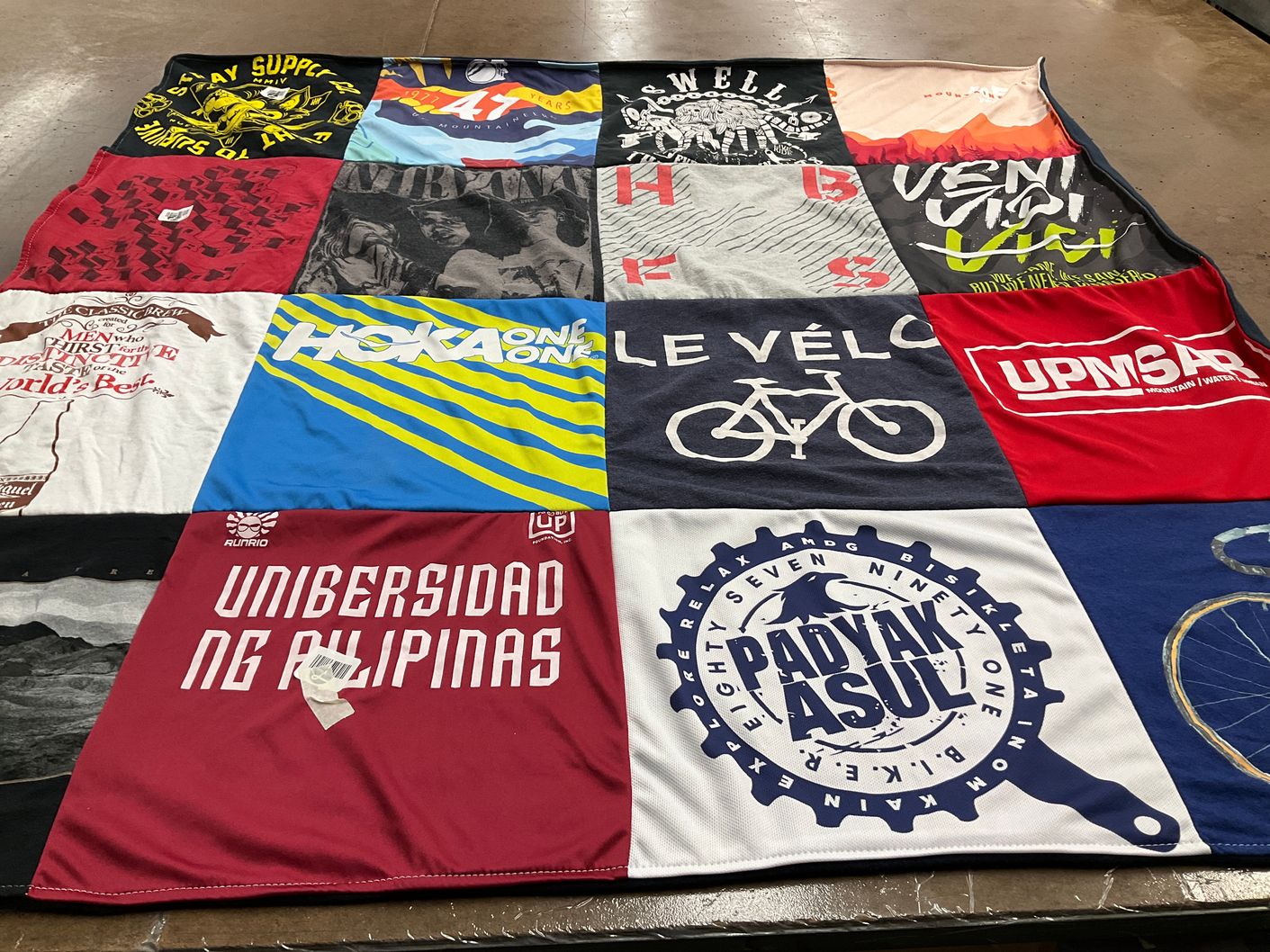 T-shirt quilt featuring university of the philippines mathematical society by John from TX