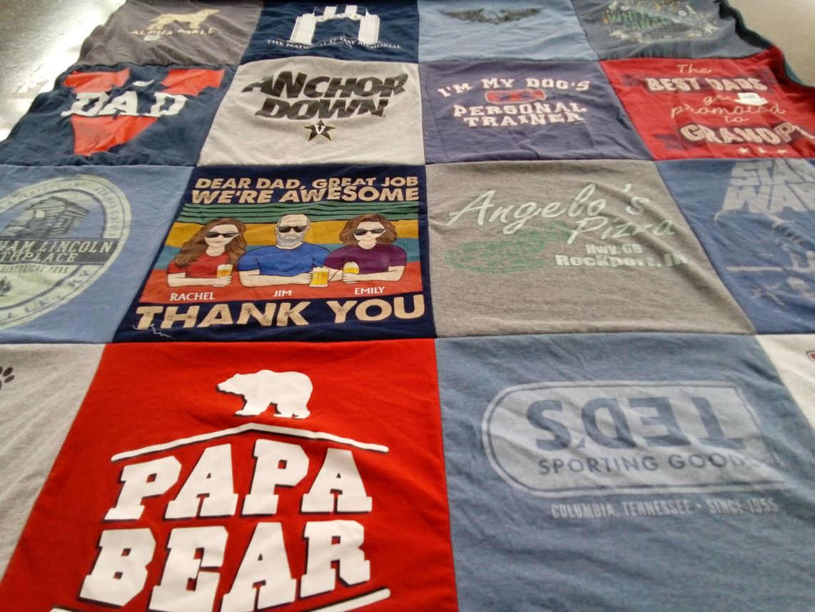T-shirt quilt by Emily from TN