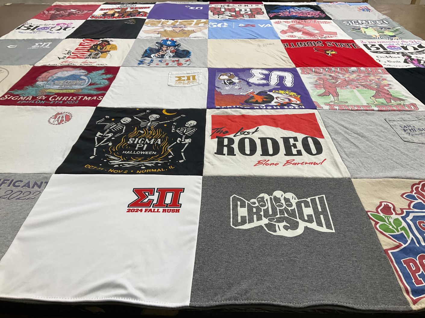 T-shirt quilt from illinois state university by Karen from IL