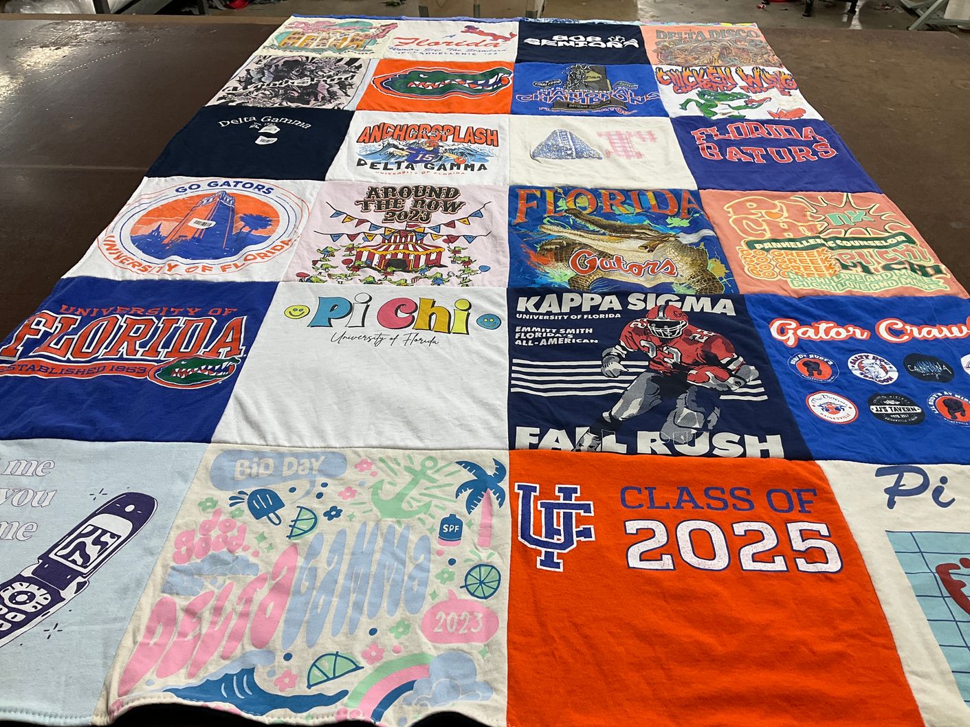 T-shirt quilt featuring gators by Stephanie from FL