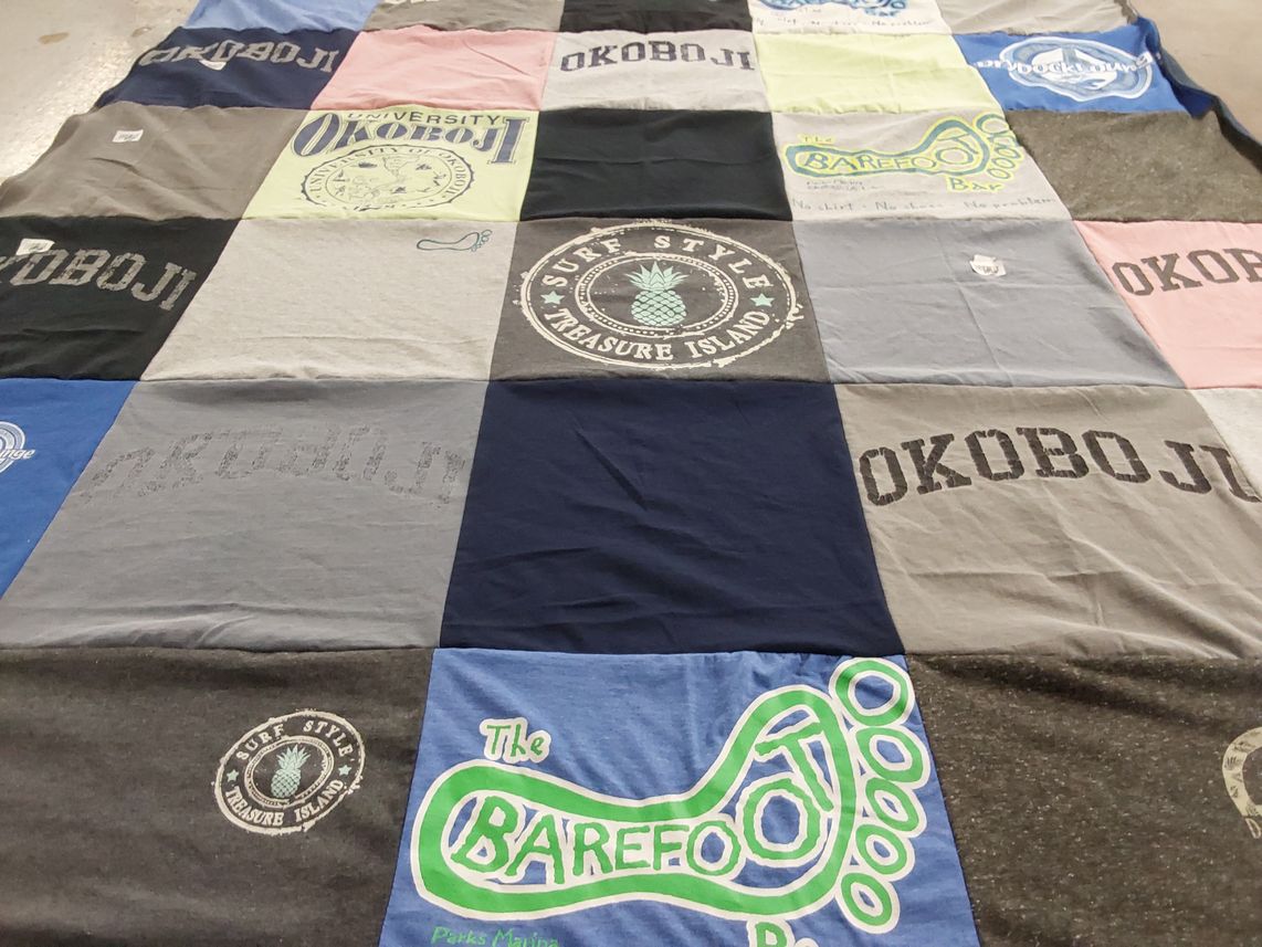 T-shirt quilt from university of okoboji by Angela from IA
