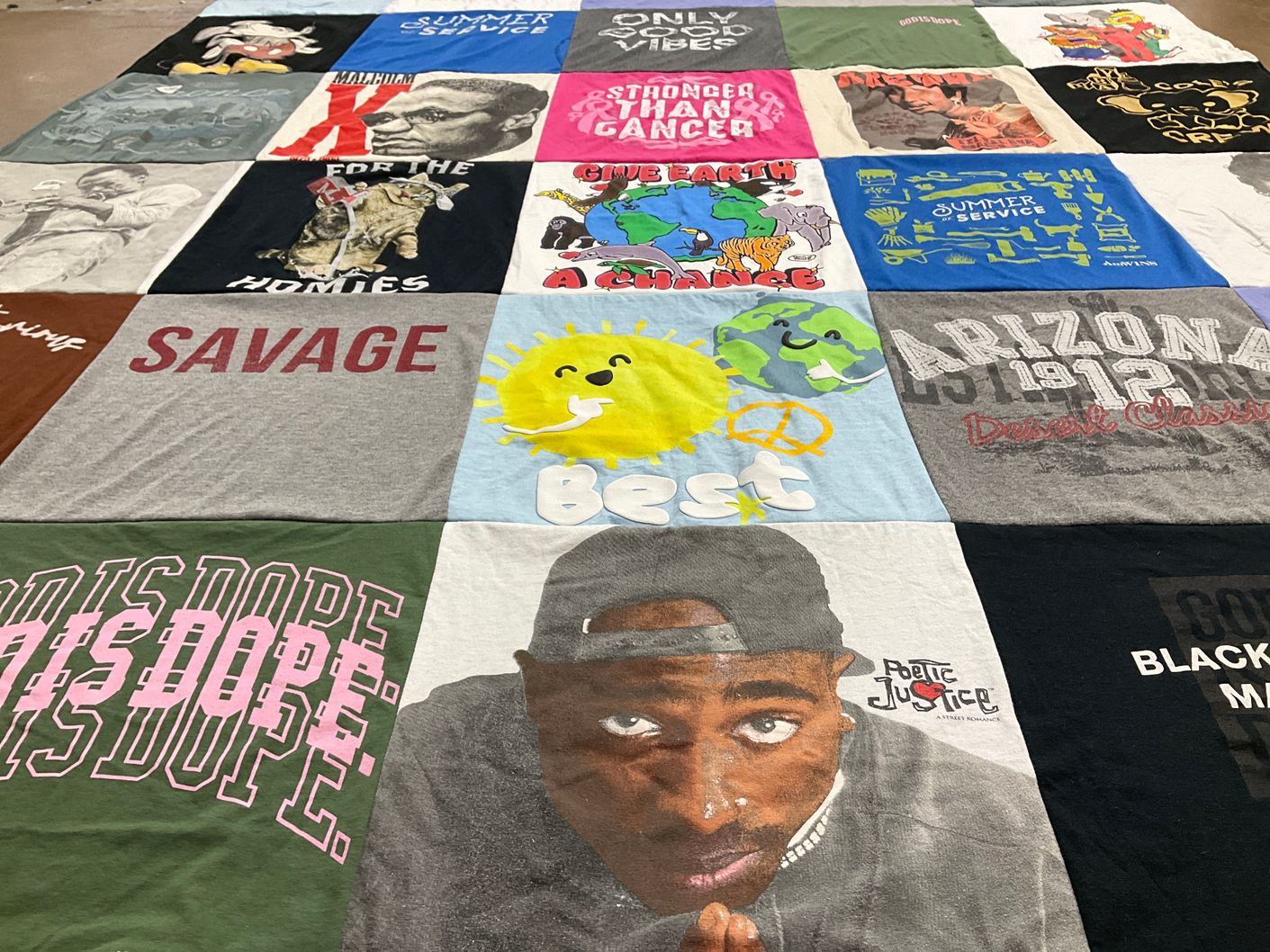 T-shirt quilt from arizona state university by Gilander from TX