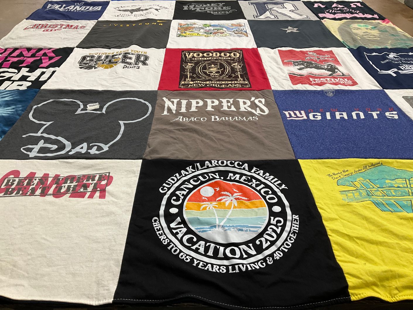 T-shirt quilt featuring new york giants by Meredith from NJ