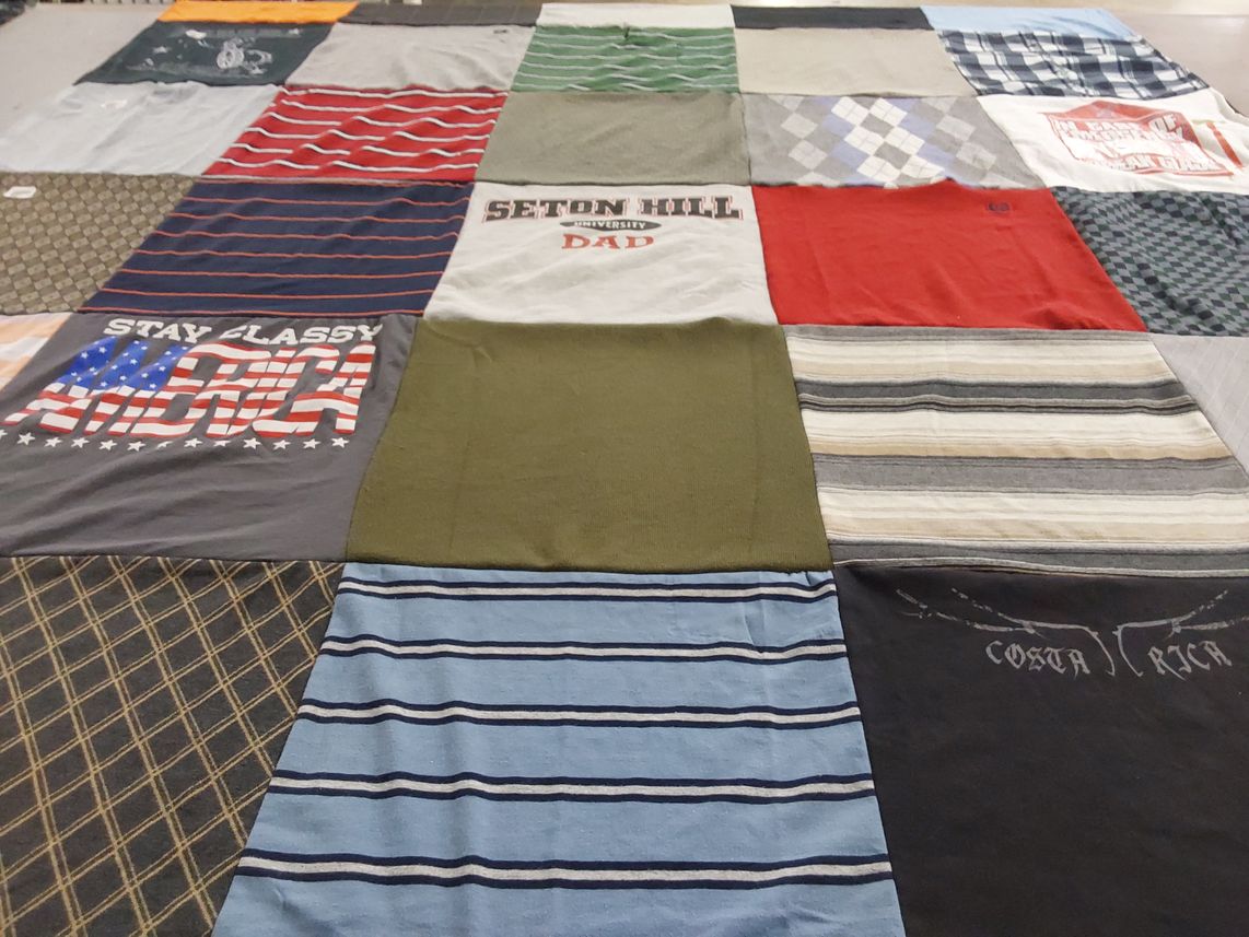 T-shirt quilt from seton hill university by Jasna from GA