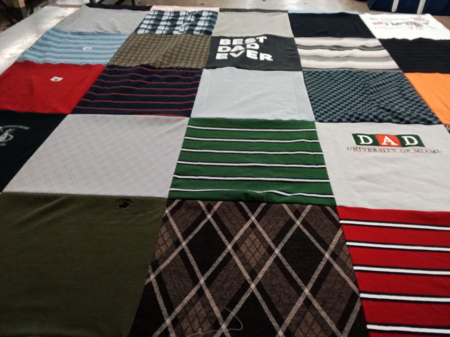 T-shirt quilt from university of miami by Jasna from PA