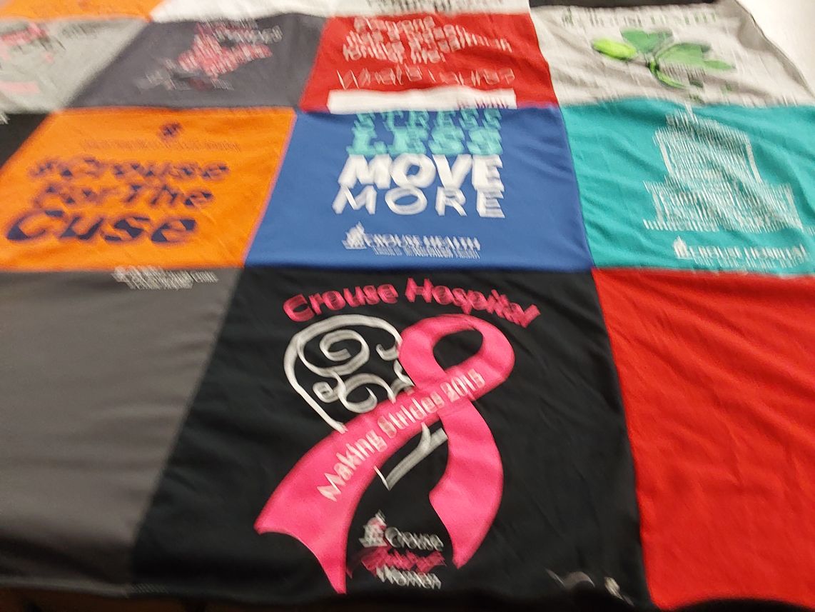 T-shirt quilt from syracuse university by Deborah from NY