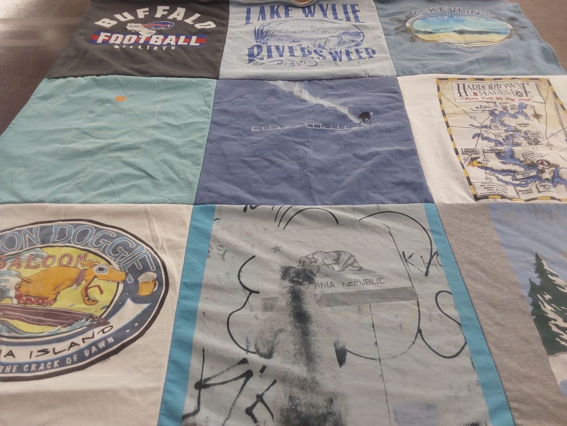 T-shirt quilt featuring buffalo football by Lisa from NC