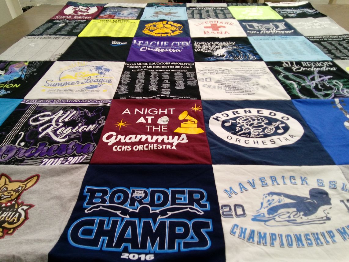 T-shirt quilt featuring mavericks ssl by marcella from TX