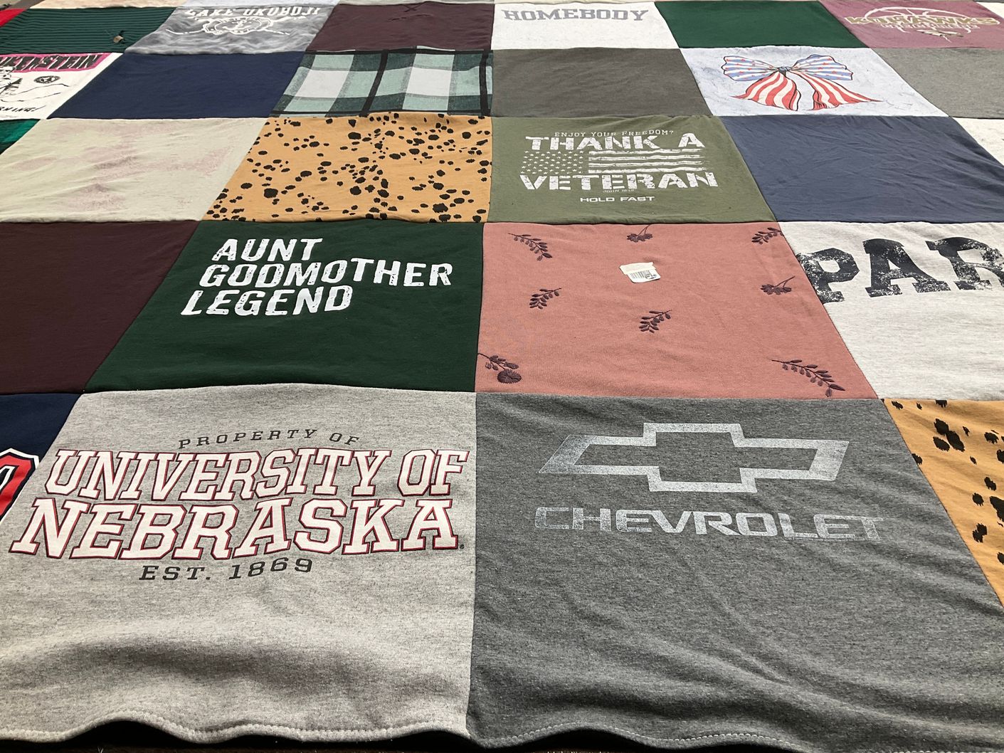 T-shirt quilt from university of nebraska by Tara from NE