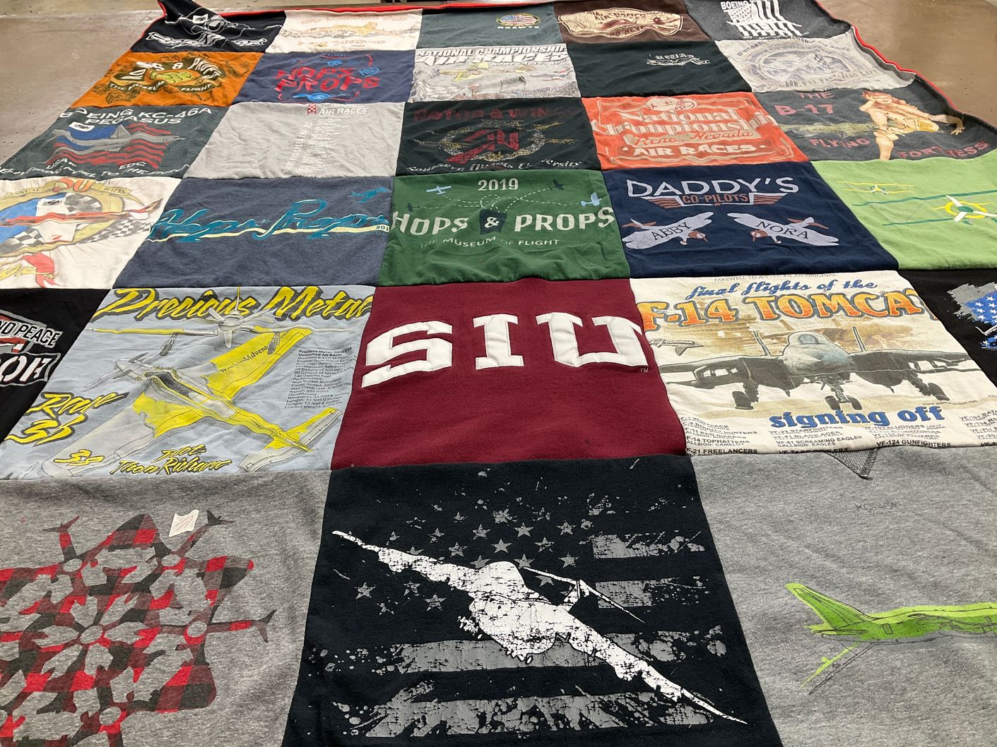 T-shirt quilt from southern illinois university by Jonathon from WA