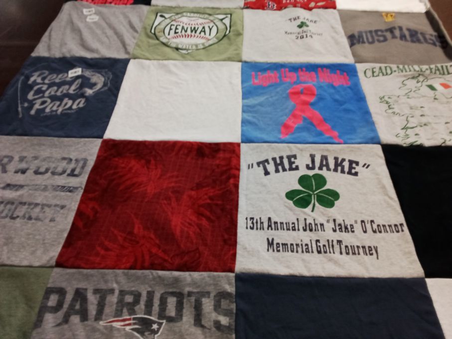 T-shirt quilt featuring new england patriots by Donna from MA