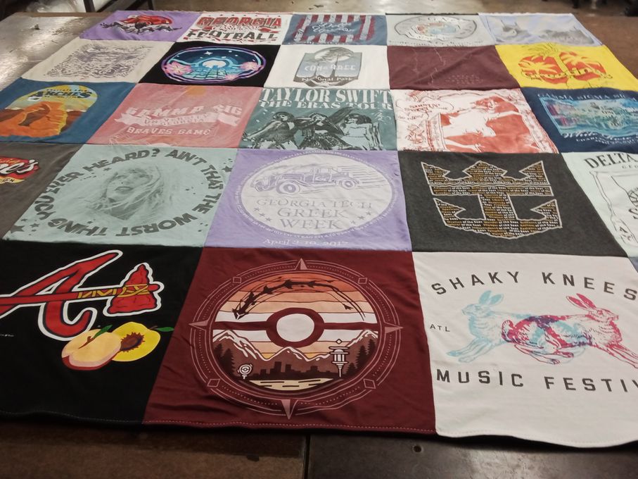 T-shirt quilt featuring atlanta braves by Cody from GA
