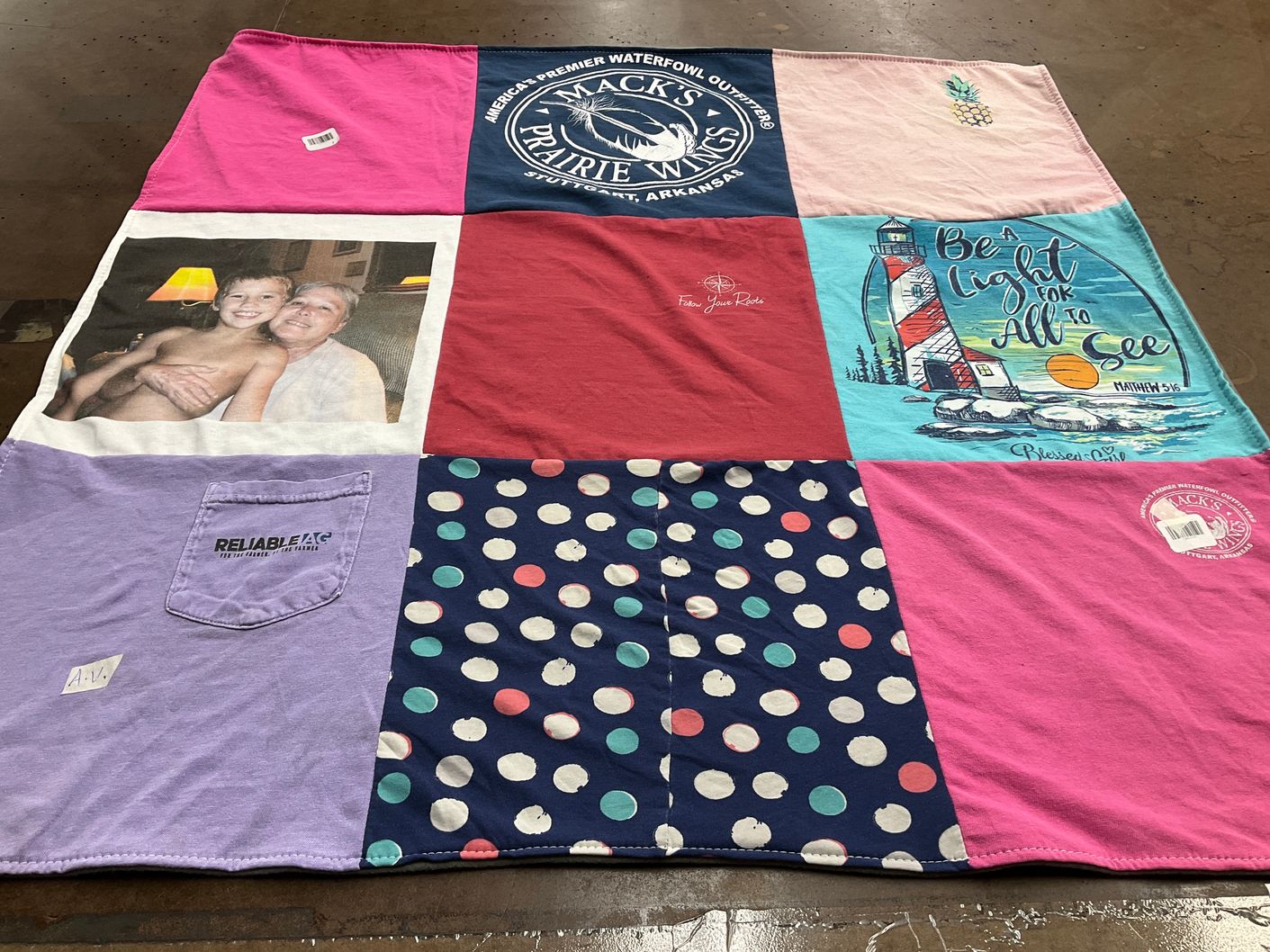 T-shirt quilt by Heather from AR