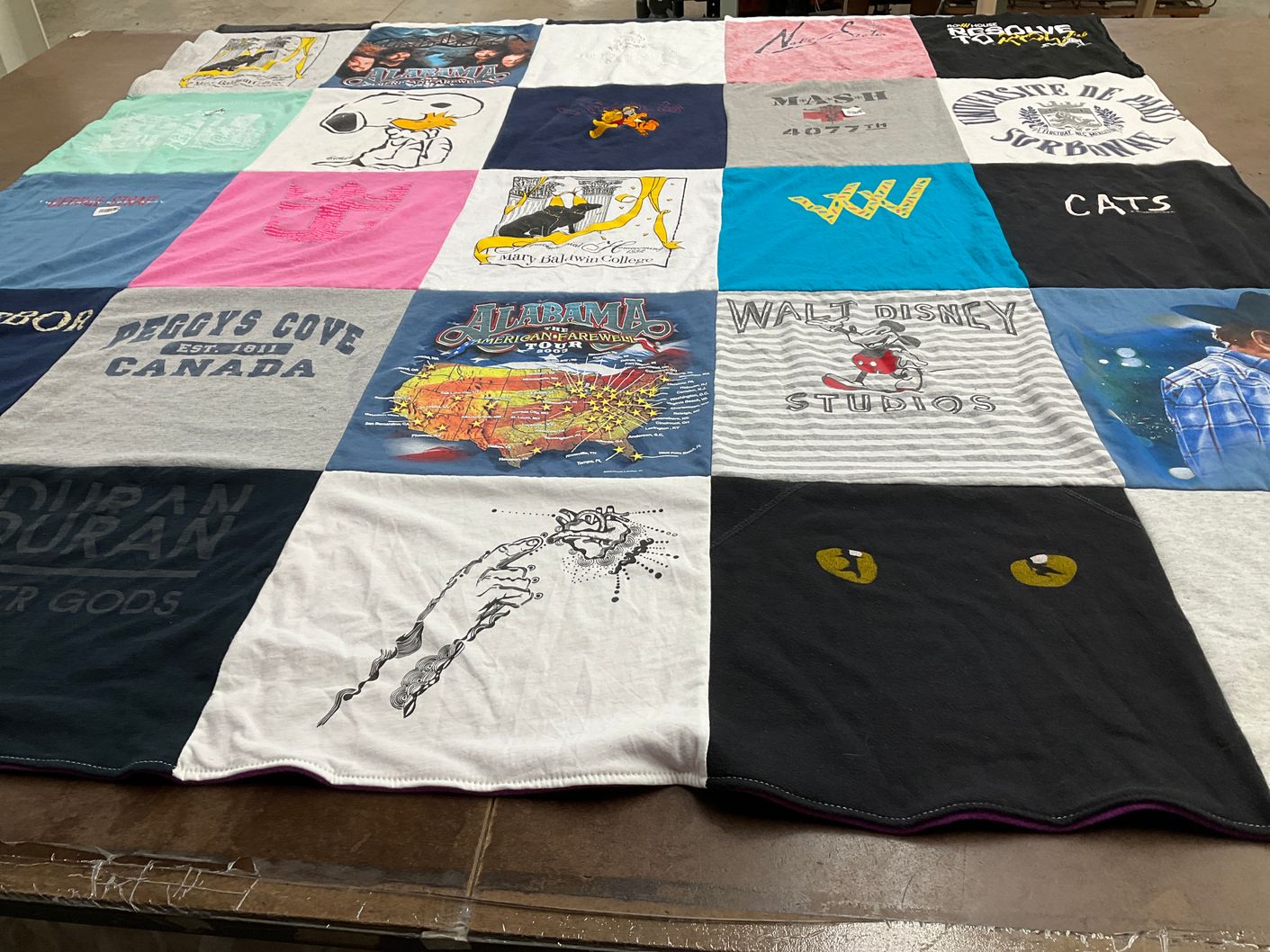 T-shirt quilt from university of sainte-anne by Julie from VA