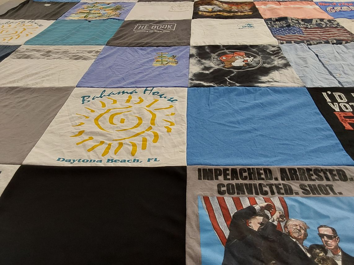 T-shirt quilt by Mary from IN