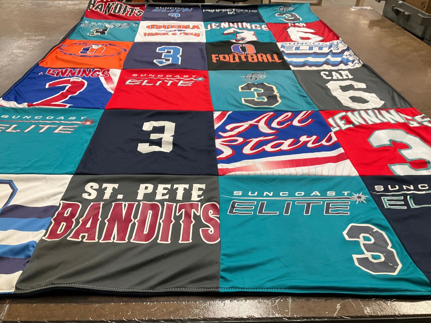 T-shirt quilt featuring suncoast elite by Kristin from FL