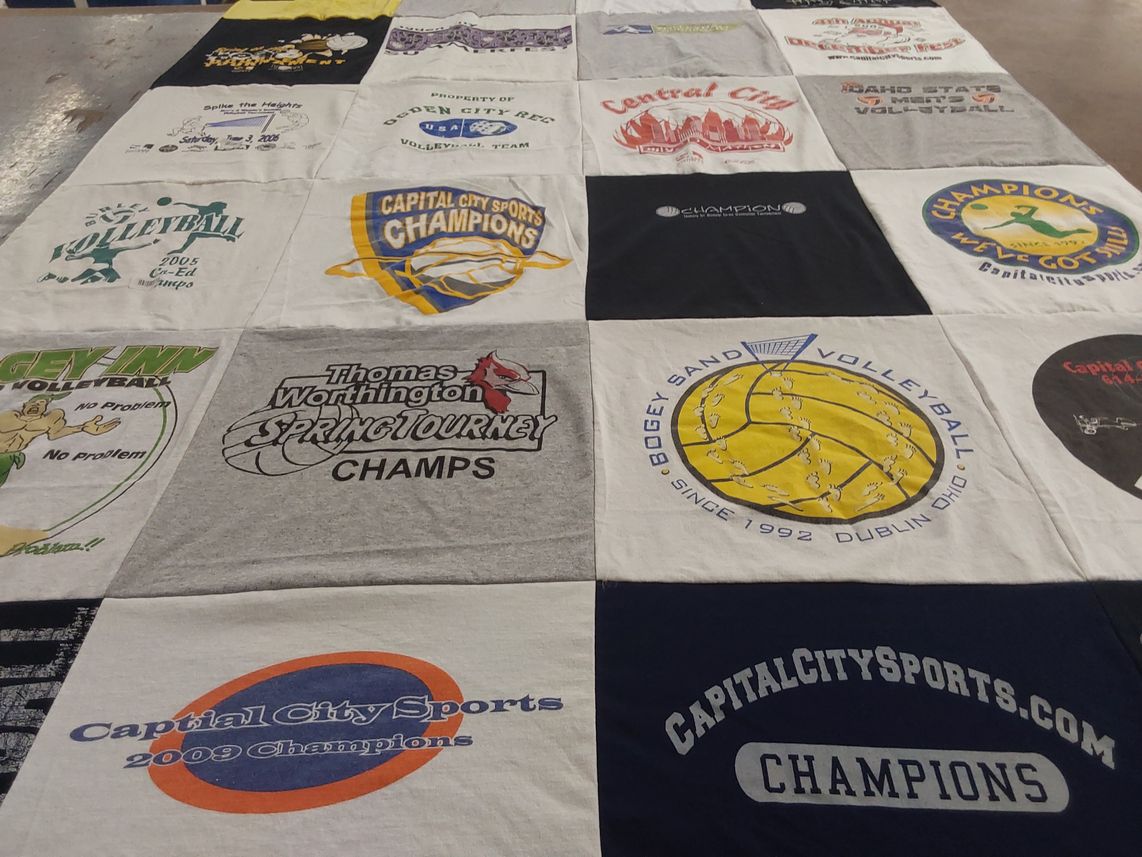 T-shirt quilt from thomas worthington high school by Dustin from TX