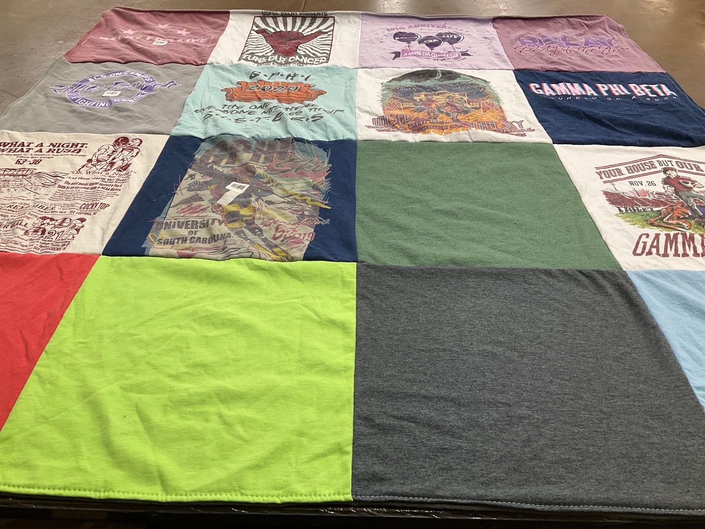 T-shirt quilt from university of south carolina by Abby from NC