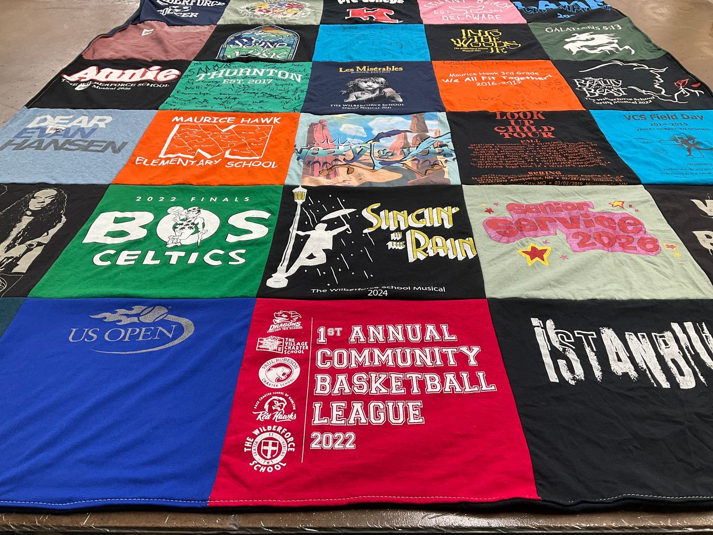 T-shirt quilt featuring boston celtics by Joelle from NJ