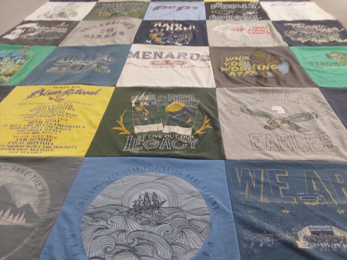T-shirt quilt from philadelphia eagles by Patricia from FL