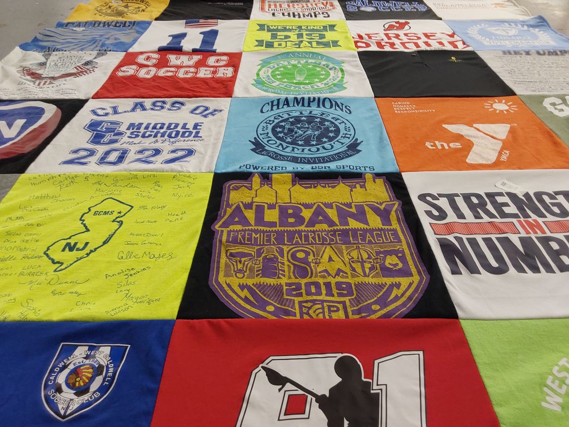 T-shirt quilt featuring cwc soccer by Jennifer from NJ