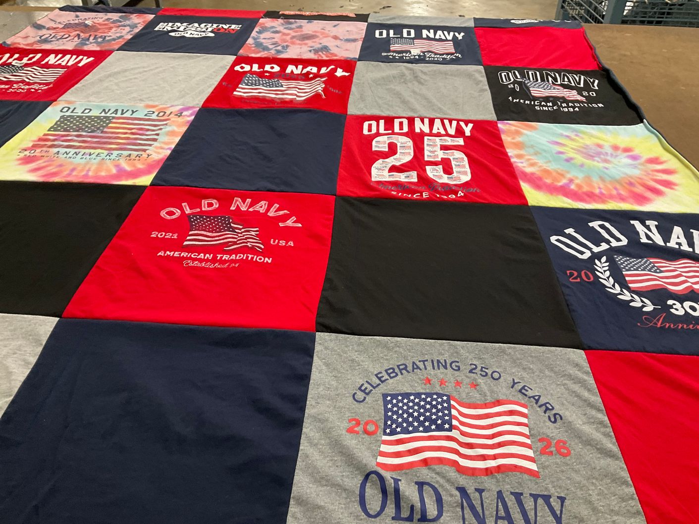 T-shirt quilt with fashion, clothing themes by Andrea from MD