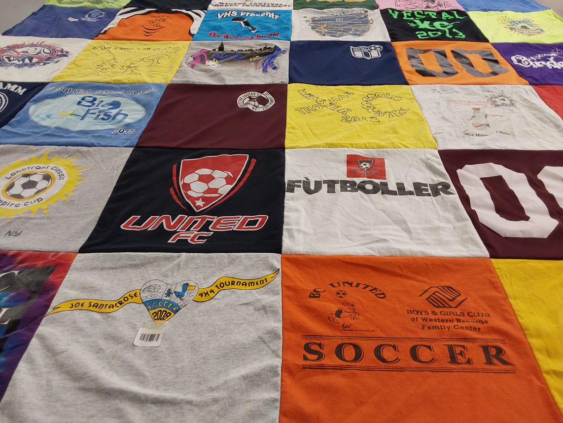 T-shirt quilt featuring united fc, b c united by Cassandra from TN