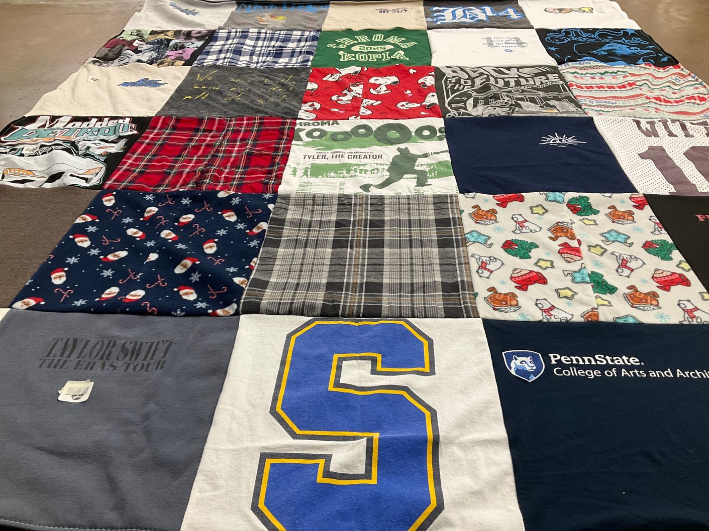T-shirt quilt from pennsylvania state university by Amy from MI