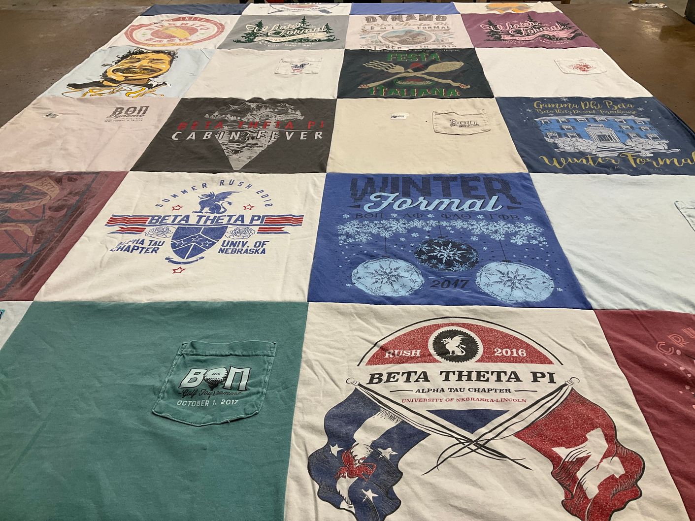 T-shirt quilt from university of nebraska, university of nebraska lincoln by Kelly from NE