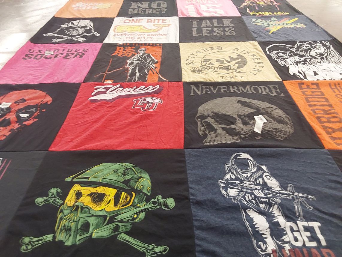 T-shirt quilt from liberty university by Joshua from PA