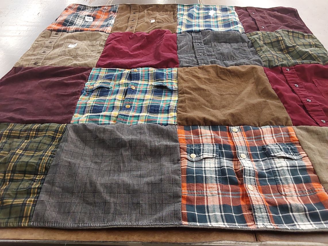 T-shirt quilt with sewing, crafting themes by E from CA